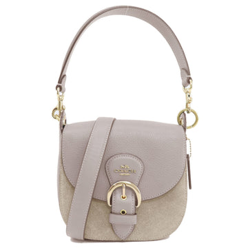 Coach Grey Leather Shoulder Bag