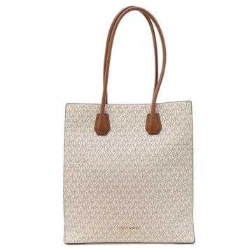 Michael Kors Mirella White Canvas Tote Bag