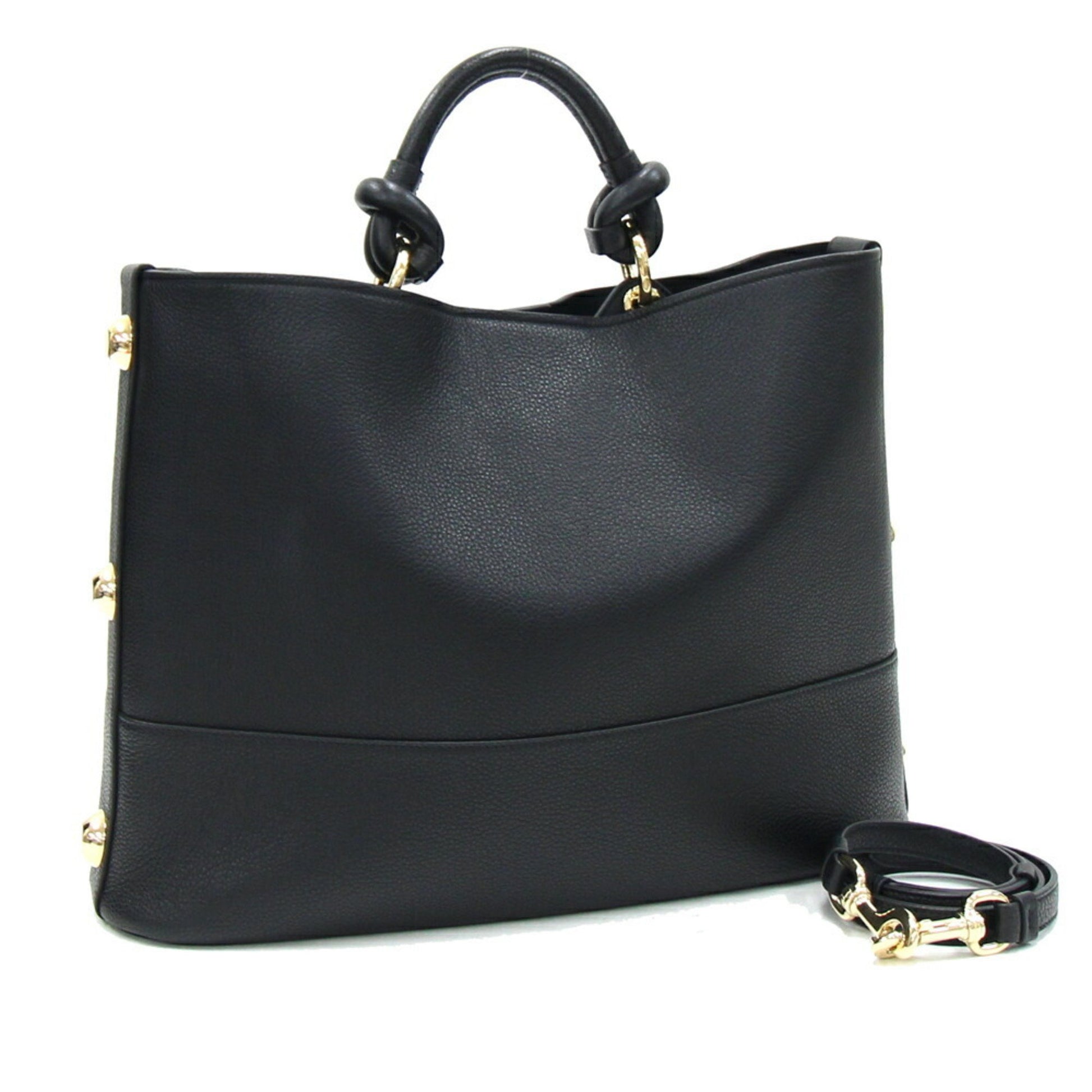 Salvatore Ferragamo - Black Leather Handbag 