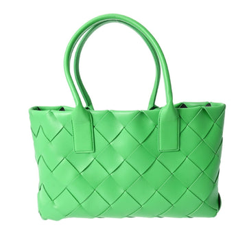 Bottega Veneta Intrecciato Green Leather Tote Bag