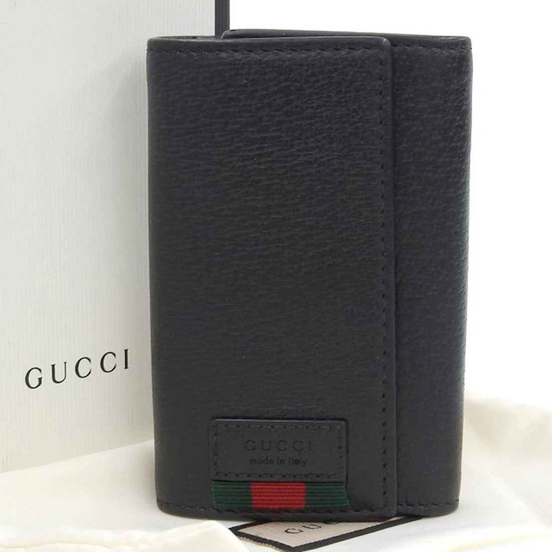 Gucci Sherry Black Leather Wallet 