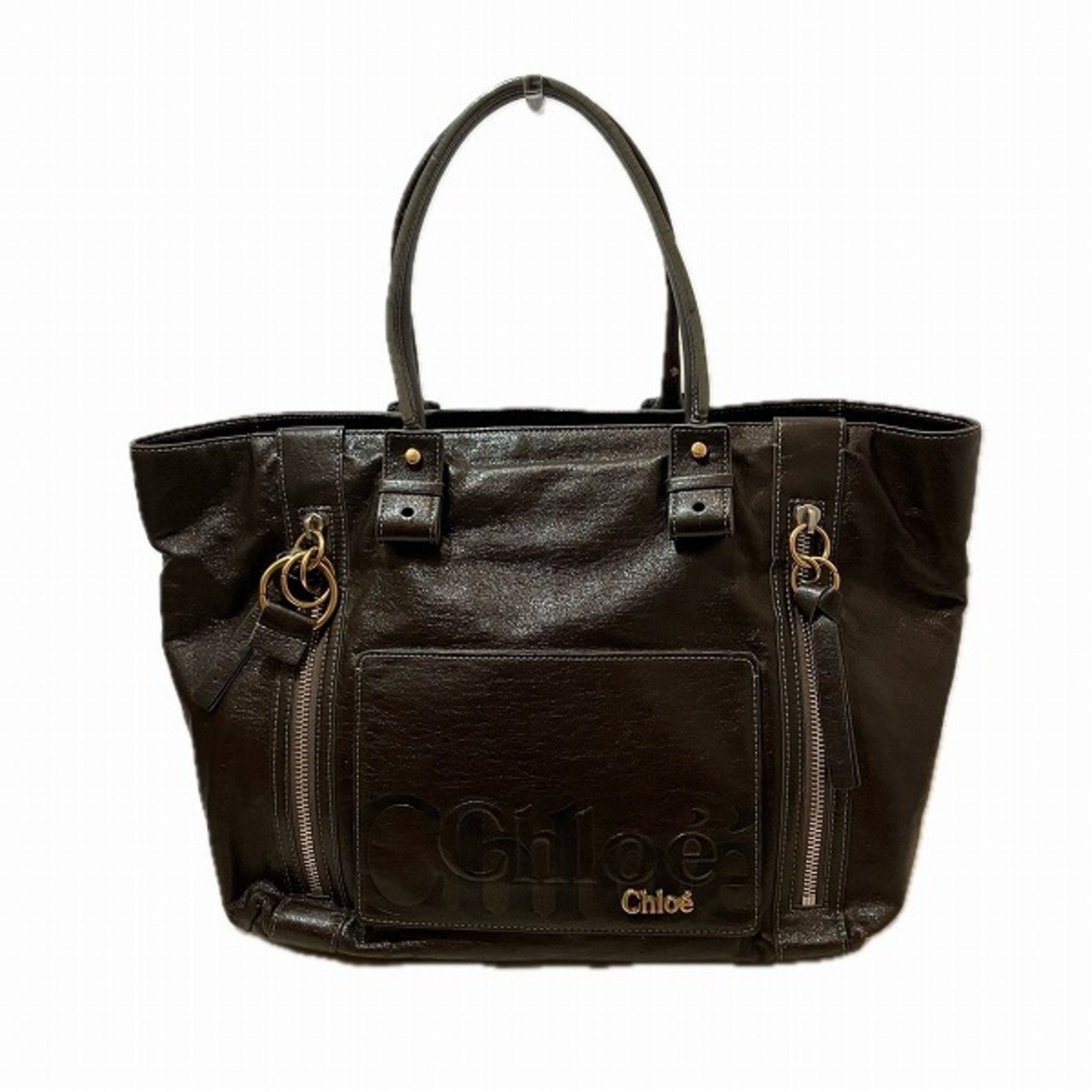 Chloé Brown Leather Tote Bag