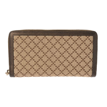 Gucci Diamante Beige Canvas Wallet 