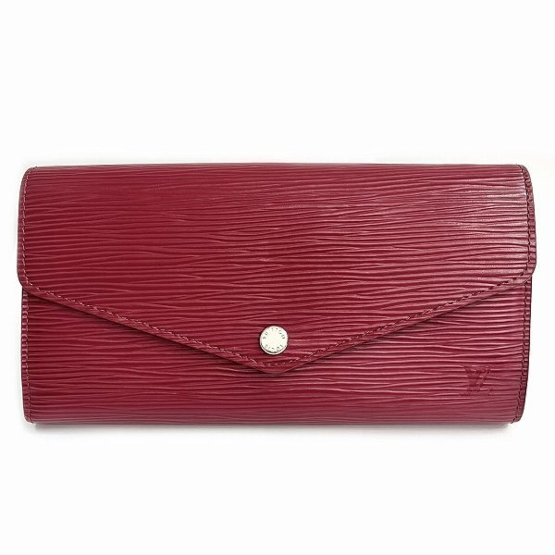 Louis Vuitton Red Leather Wallet 