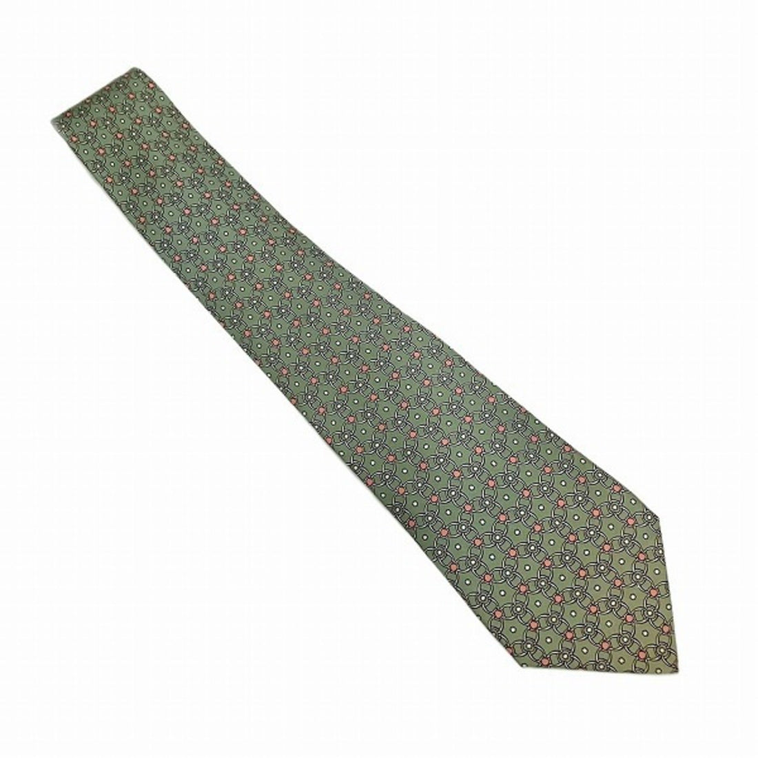 Hermès Green Silk Tie 