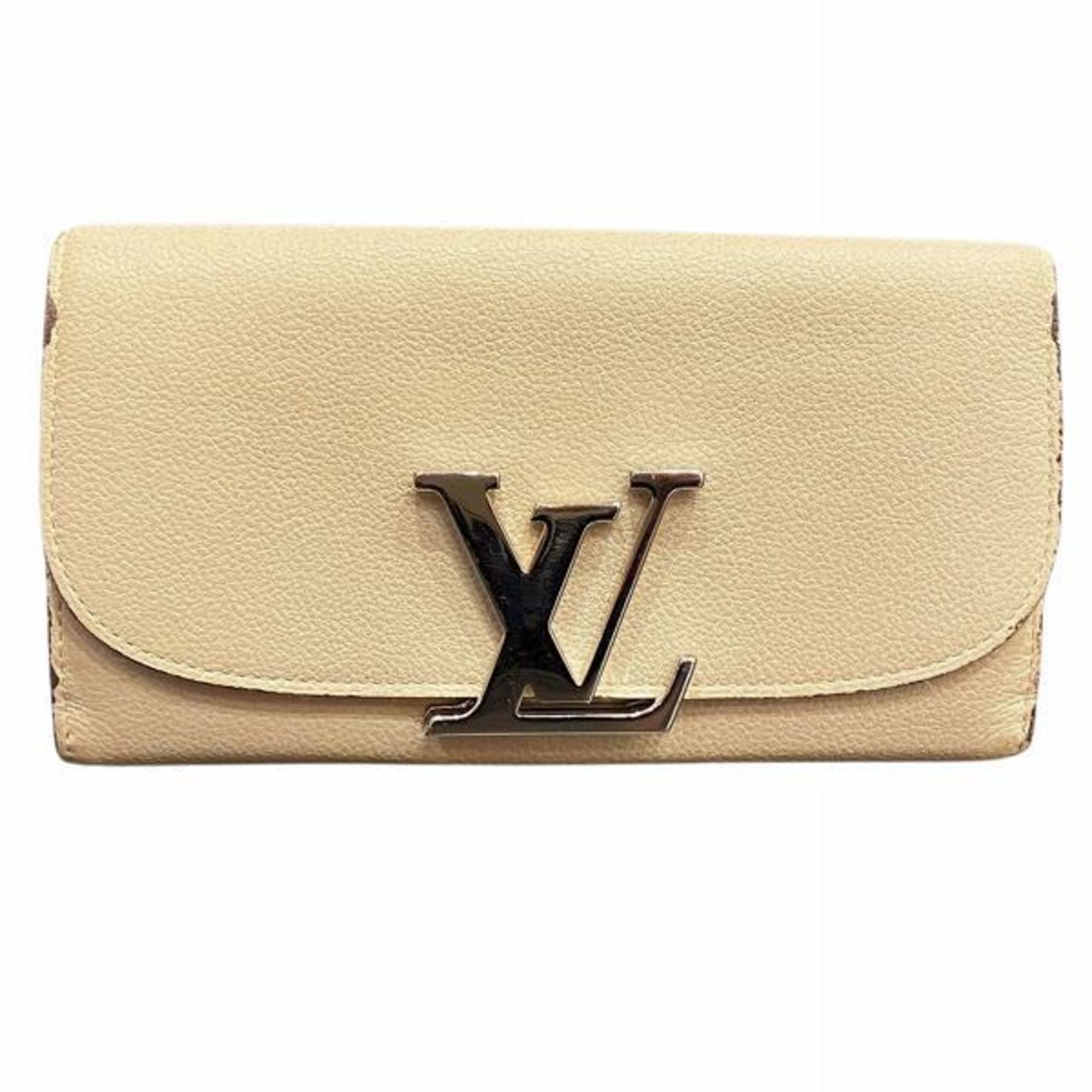 Louis Vuitton Capucines White Leather Wallet 