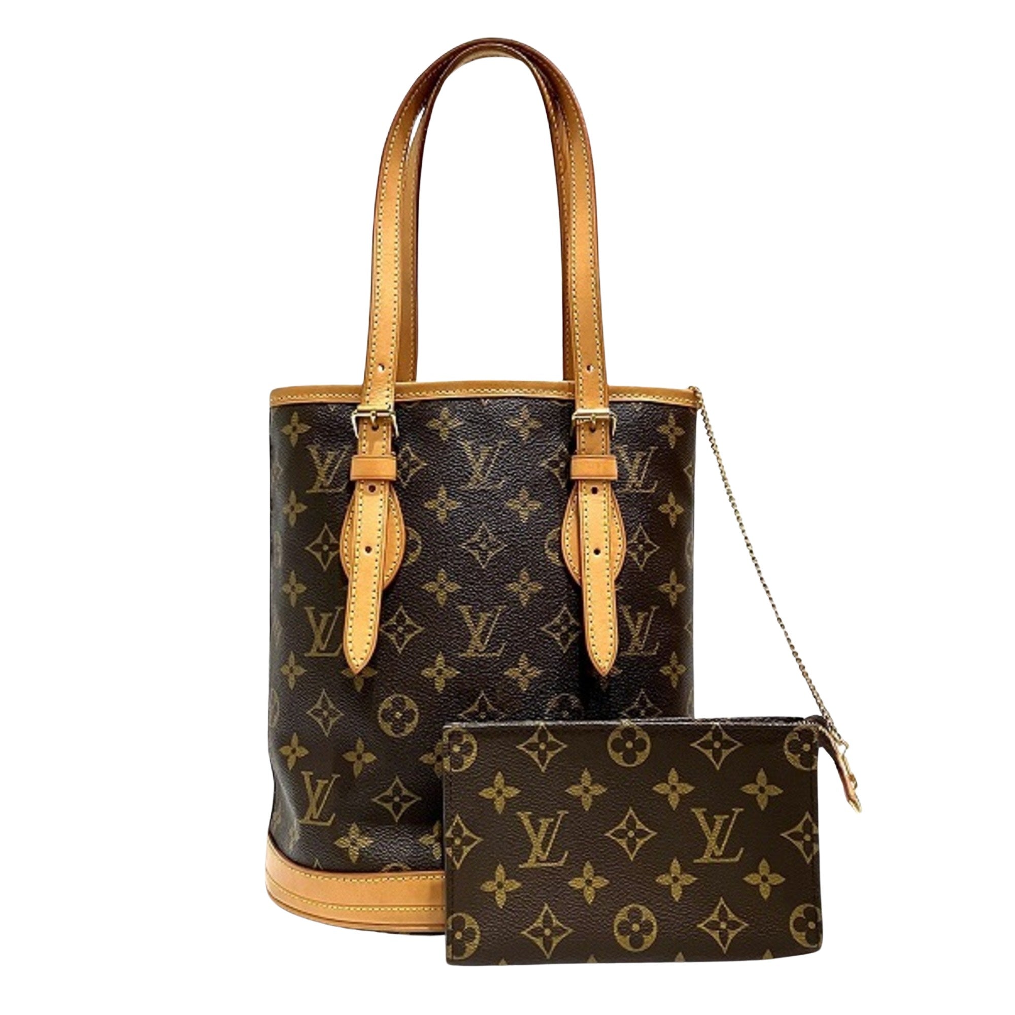 Louis Vuitton Bucket PM Brown Canvas Shoulder Bag