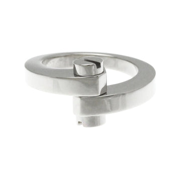 Cartier Menotte Silver White Gold Ring 