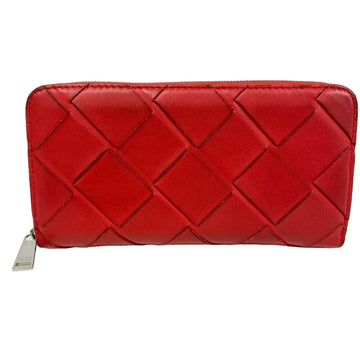 Bottega Veneta Zip around wallet Red Leather Wallet 