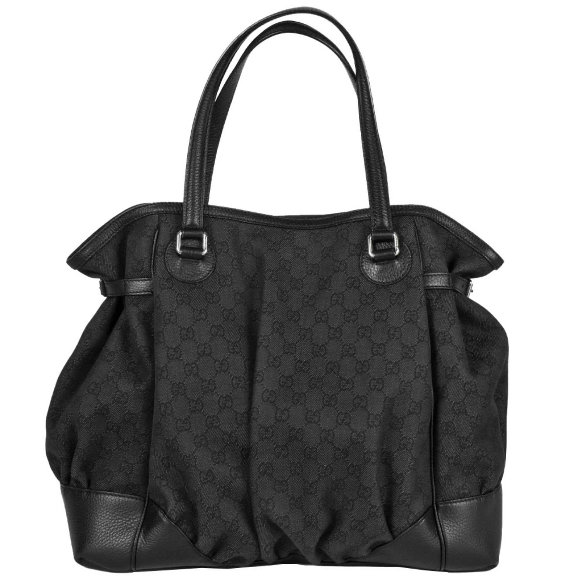 Gucci Full moon Black Canvas Tote Bag