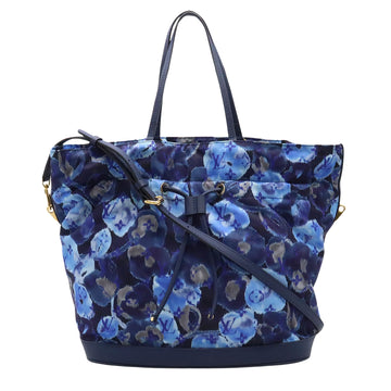 Louis Vuitton Noefull MM Blue Synthetic Tote Bag