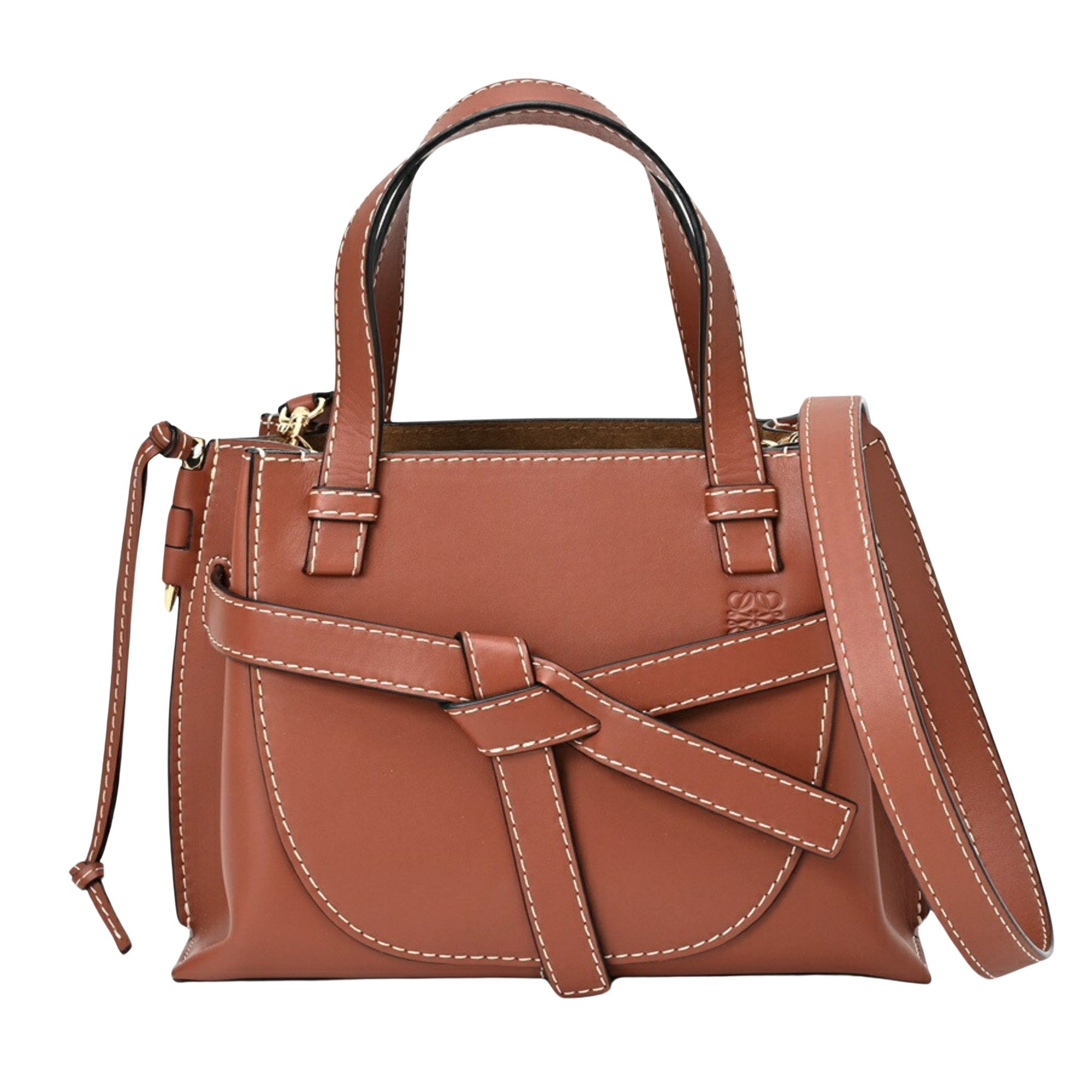 Loewe Gate Brown Leather Handbag 