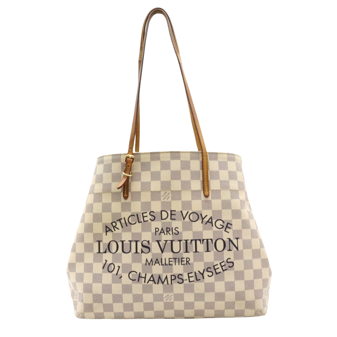 Louis Vuitton Cabas White Canvas Tote Bag