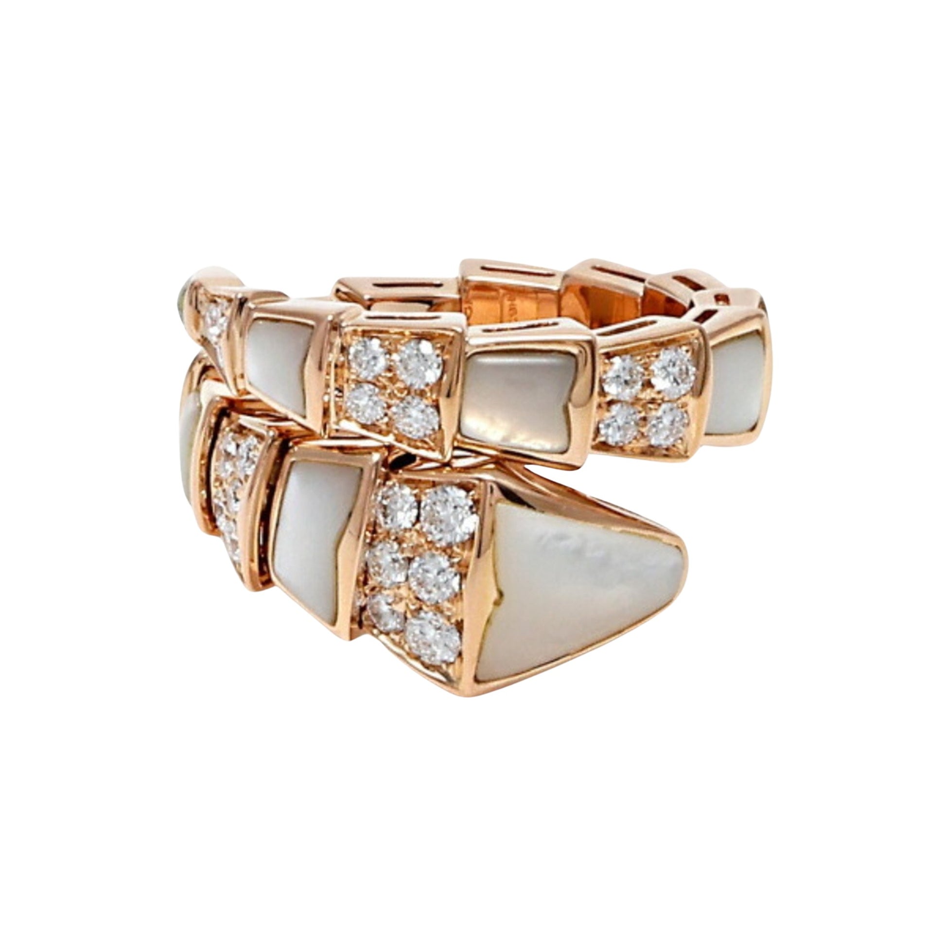 Bulgari Serpenti Gold Rose Gold Ring 