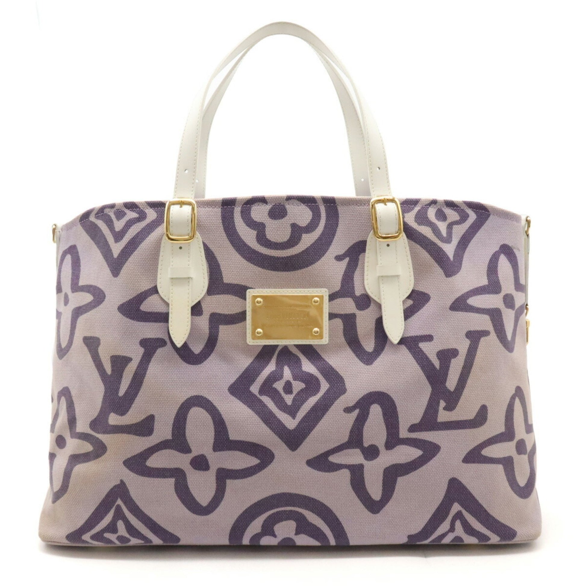 Louis Vuitton Tahitienne Purple Canvas Tote Bag