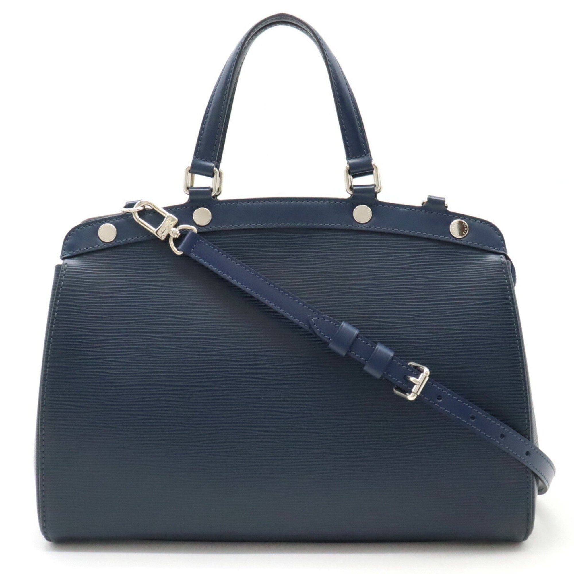 Louis Vuitton Brea Navy Leather Handbag 