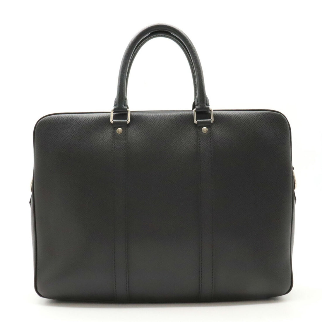 Louis Vuitton Porte Documents Voyage Black Leather Handbag 