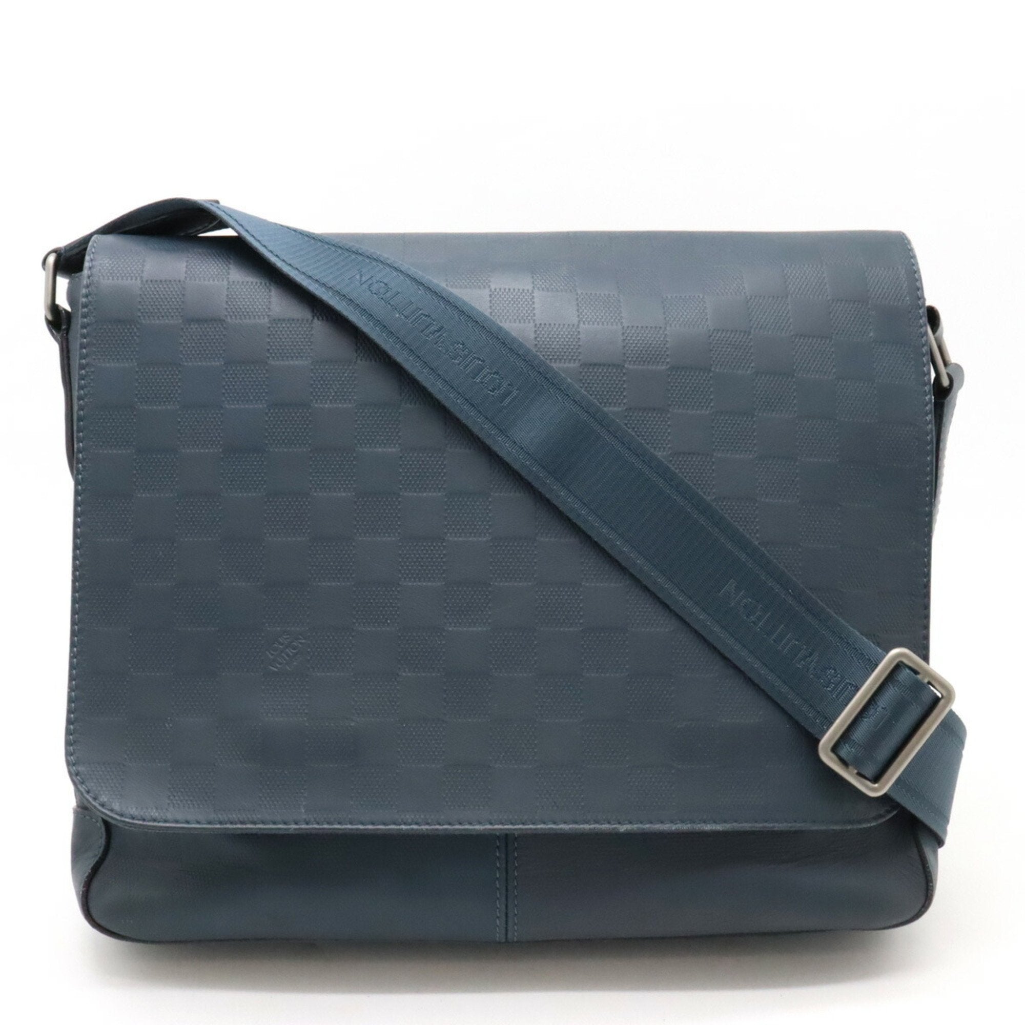 Louis Vuitton District Navy Canvas Shoulder Bag