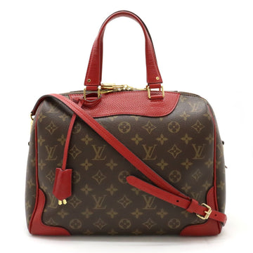 Louis Vuitton Retiro Red Canvas Handbag 