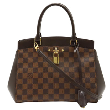 Louis Vuitton Rivoli Brown Canvas Shoulder Bag