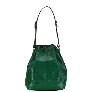 Louis Vuitton Noé Green Leather Shoulder Bag