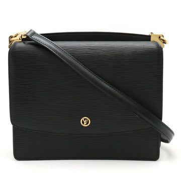 Louis Vuitton Grenelle Black Leather Shoulder Bag