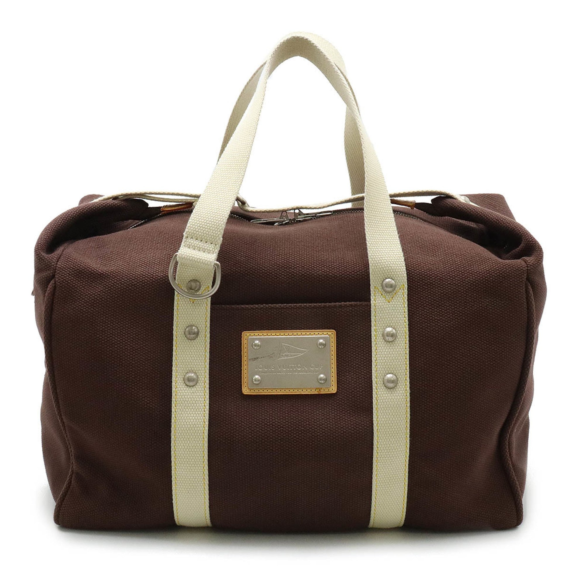 Louis Vuitton Antigua Brown Canvas Tote Bag