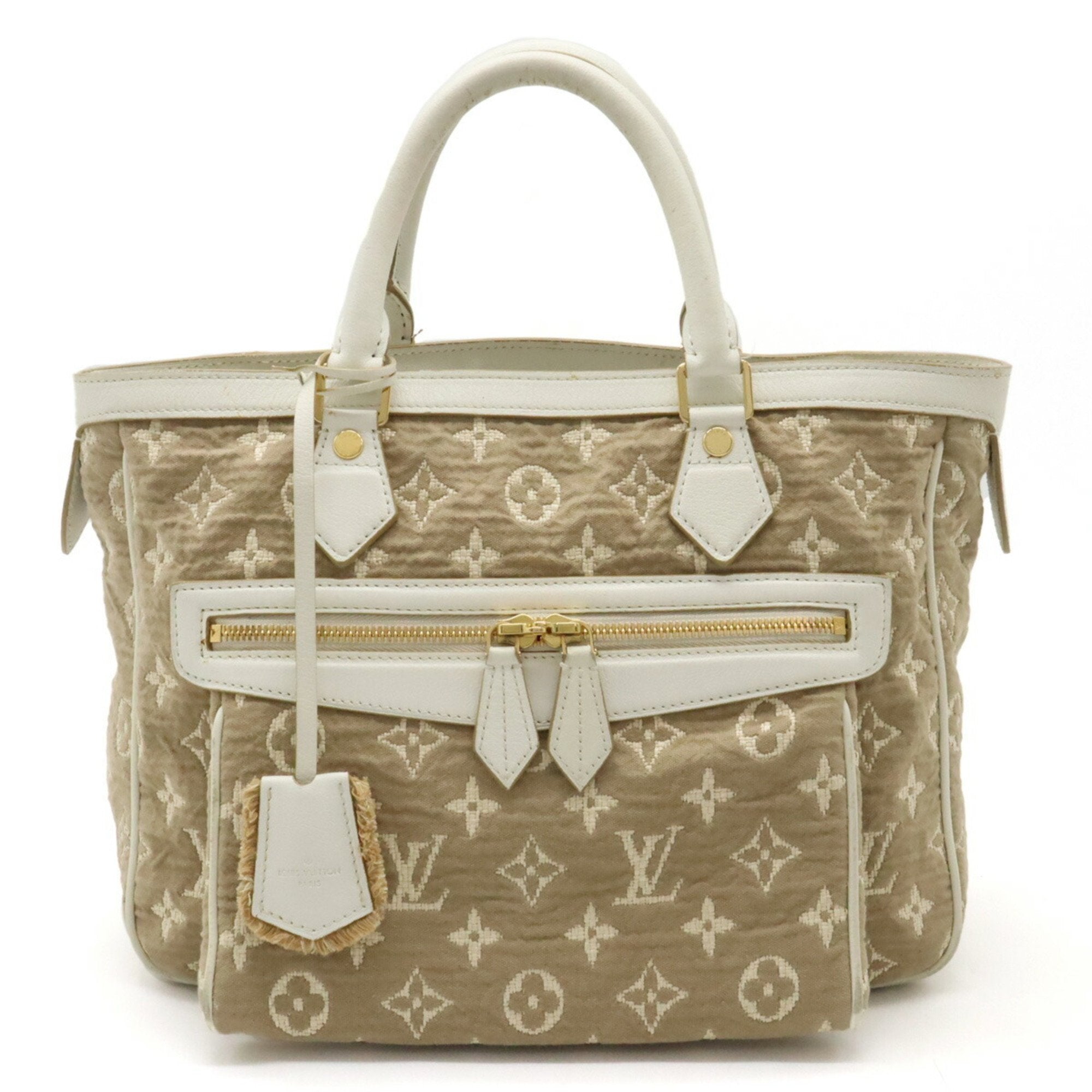 Louis Vuitton Sabia Beige Canvas Tote Bag