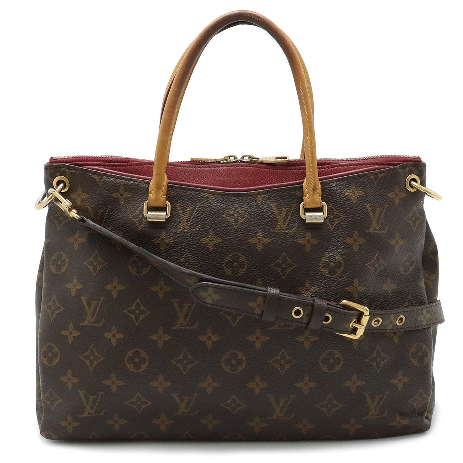 Louis Vuitton Pallas Brown Canvas Tote Bag