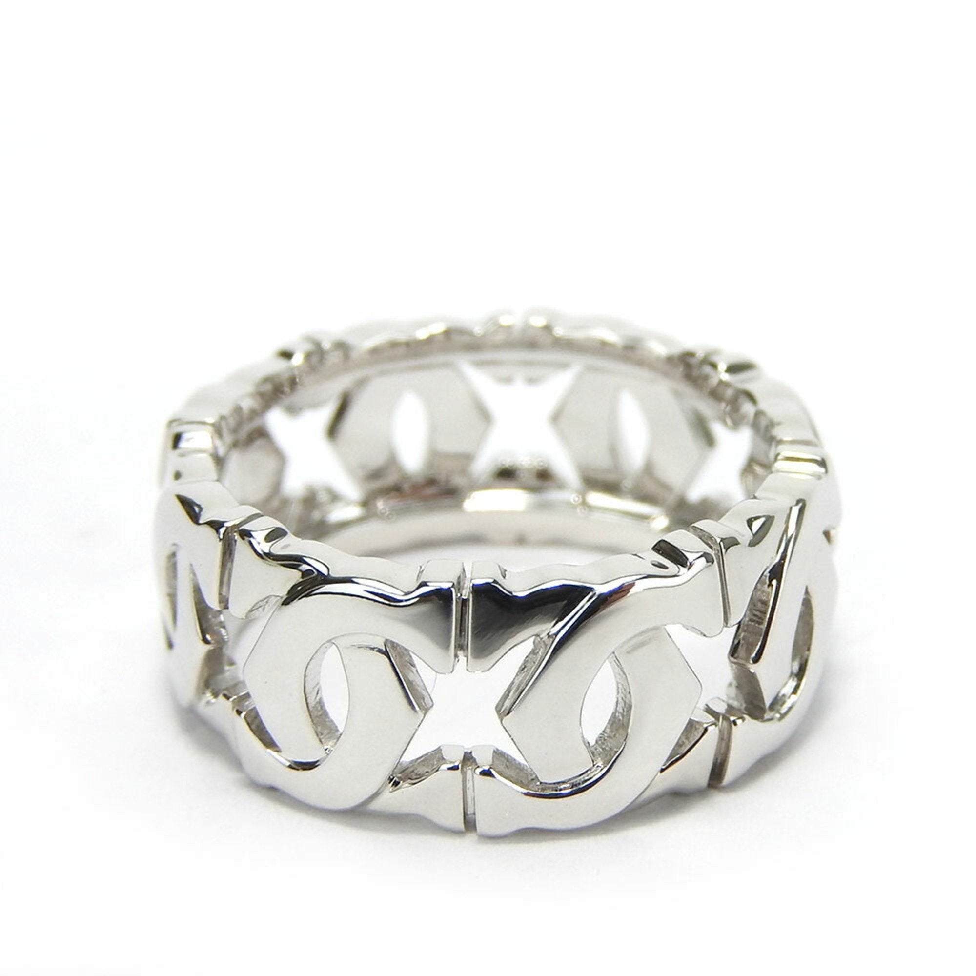 Cartier C Silver White Gold Ring 