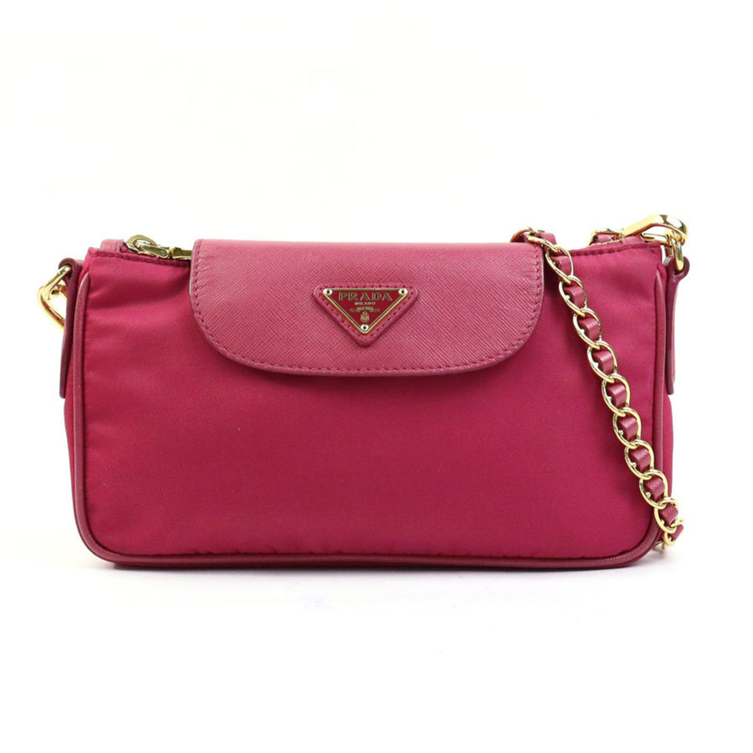 Prada Tessuto Red Synthetic Shopper Bag