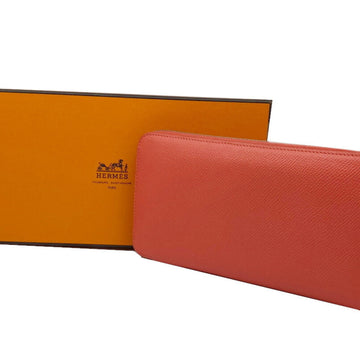 Hermès Silk'In Orange Leather Wallet 