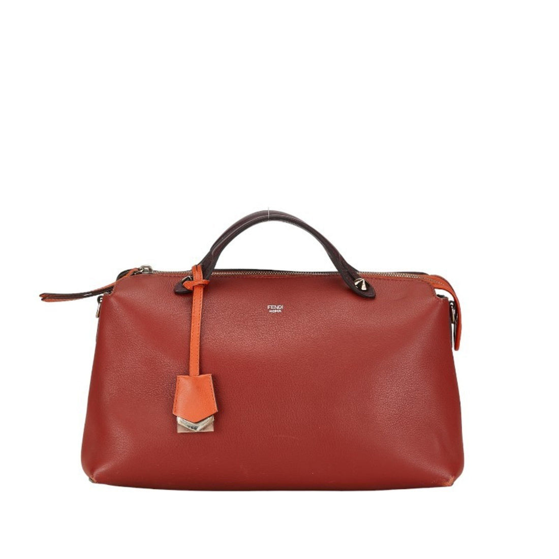 Fendi By The Way Red Leather Shoulder Bag