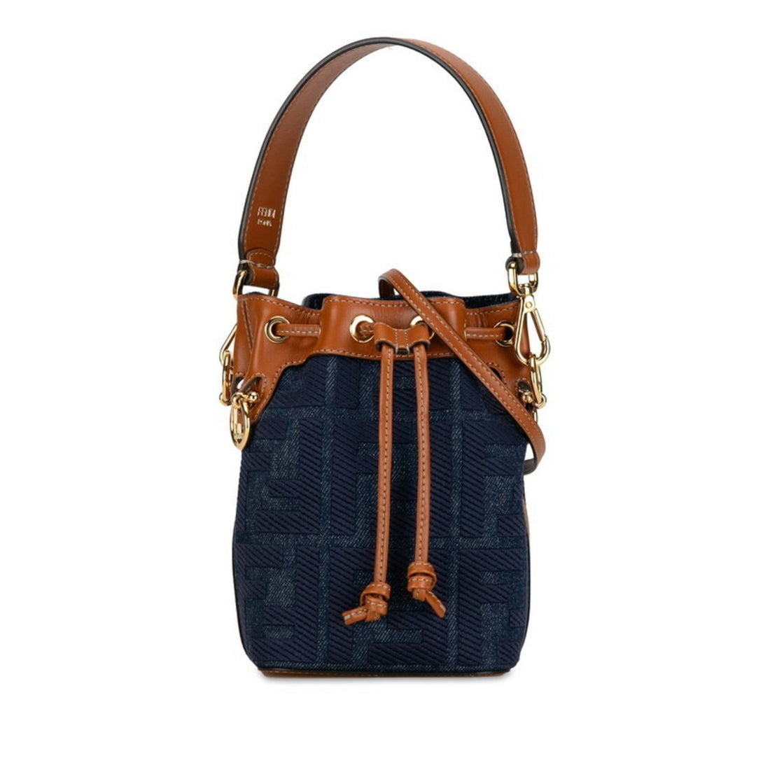 Fendi Zucca Navy Denim - Jeans Handbag 