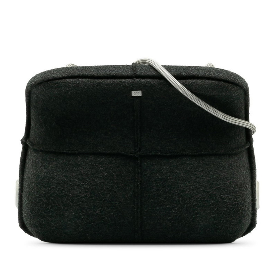 Chanel Millenium Grey Wool Shoulder Bag