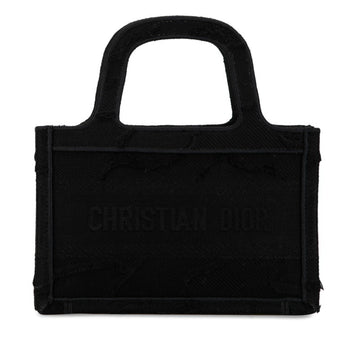 Dior Book Tote Black Canvas Handbag 