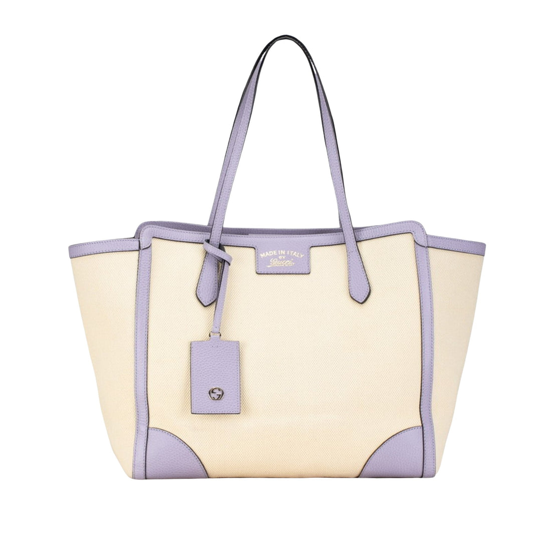 Gucci Swing Beige Canvas Tote Bag