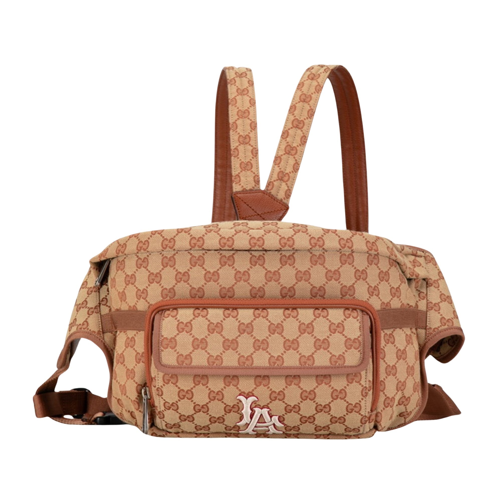 Gucci GG canvas Beige Canvas Backpack Bag