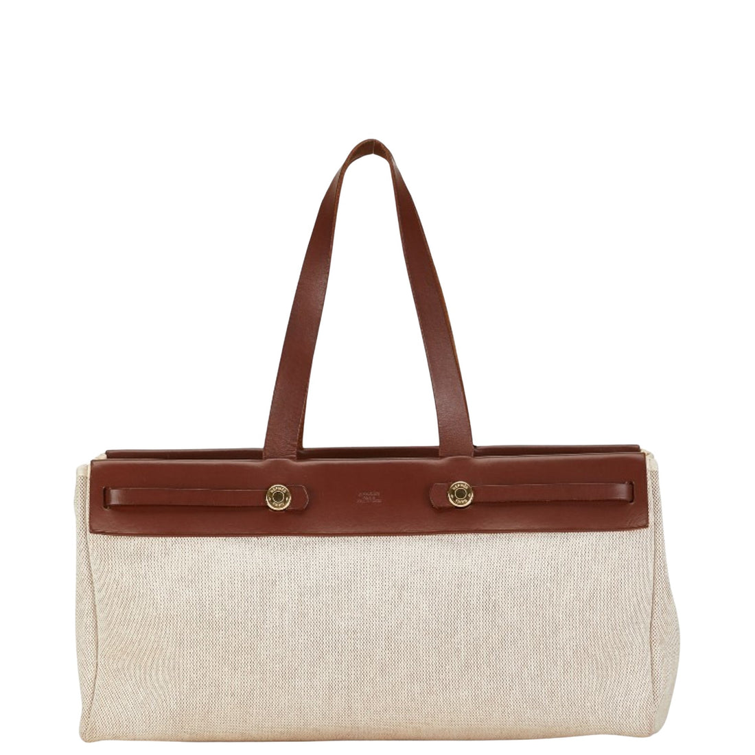 Hermès Herbag Beige Canvas Tote Bag