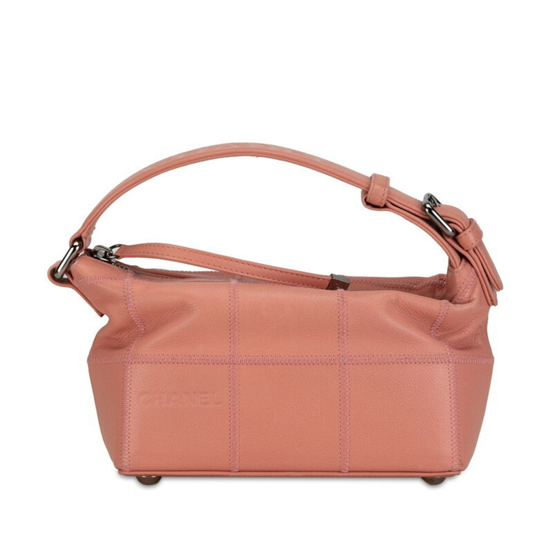 Chanel Chocolate bar Pink Leather Handbag 