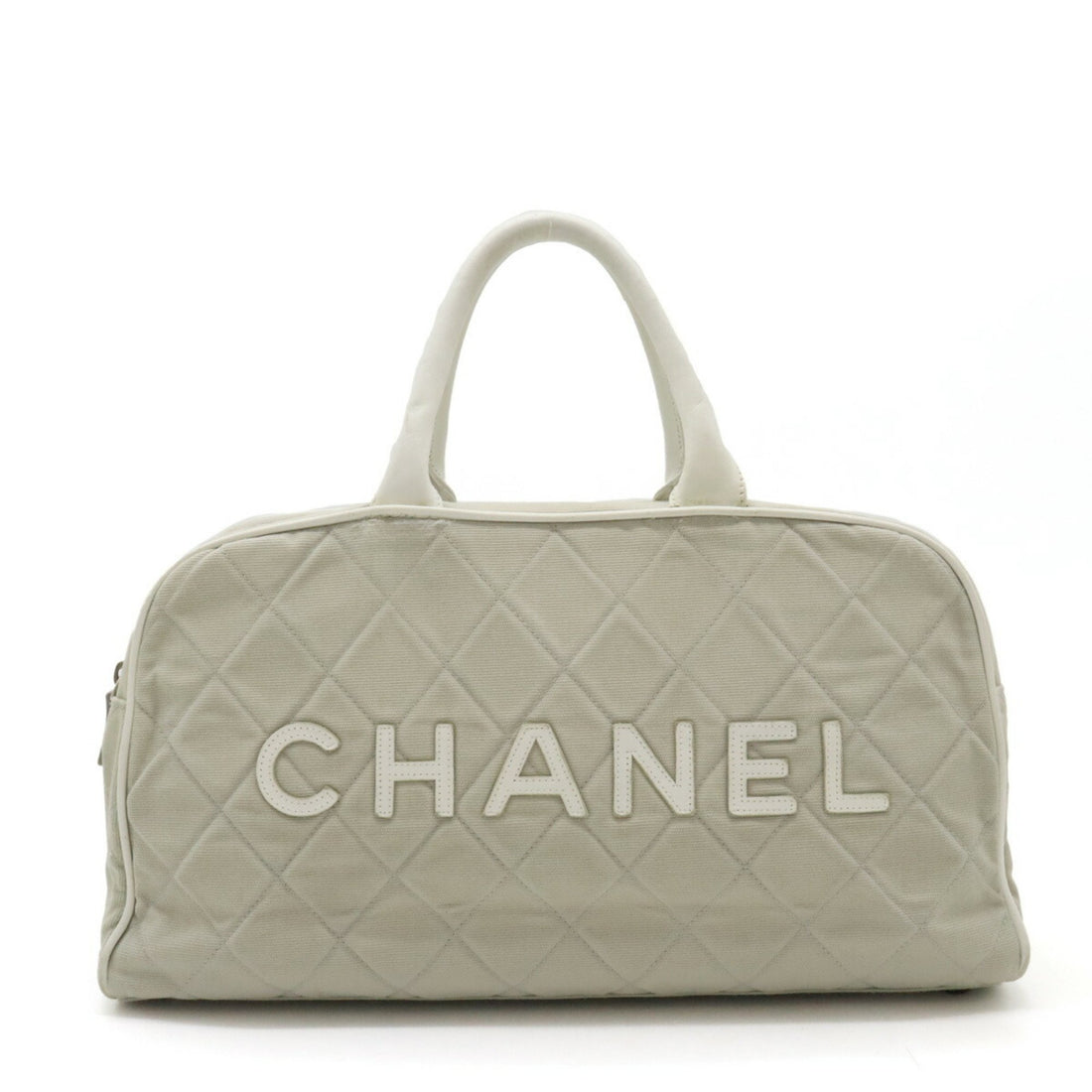 Chanel Sport line Grey Canvas Handbag 