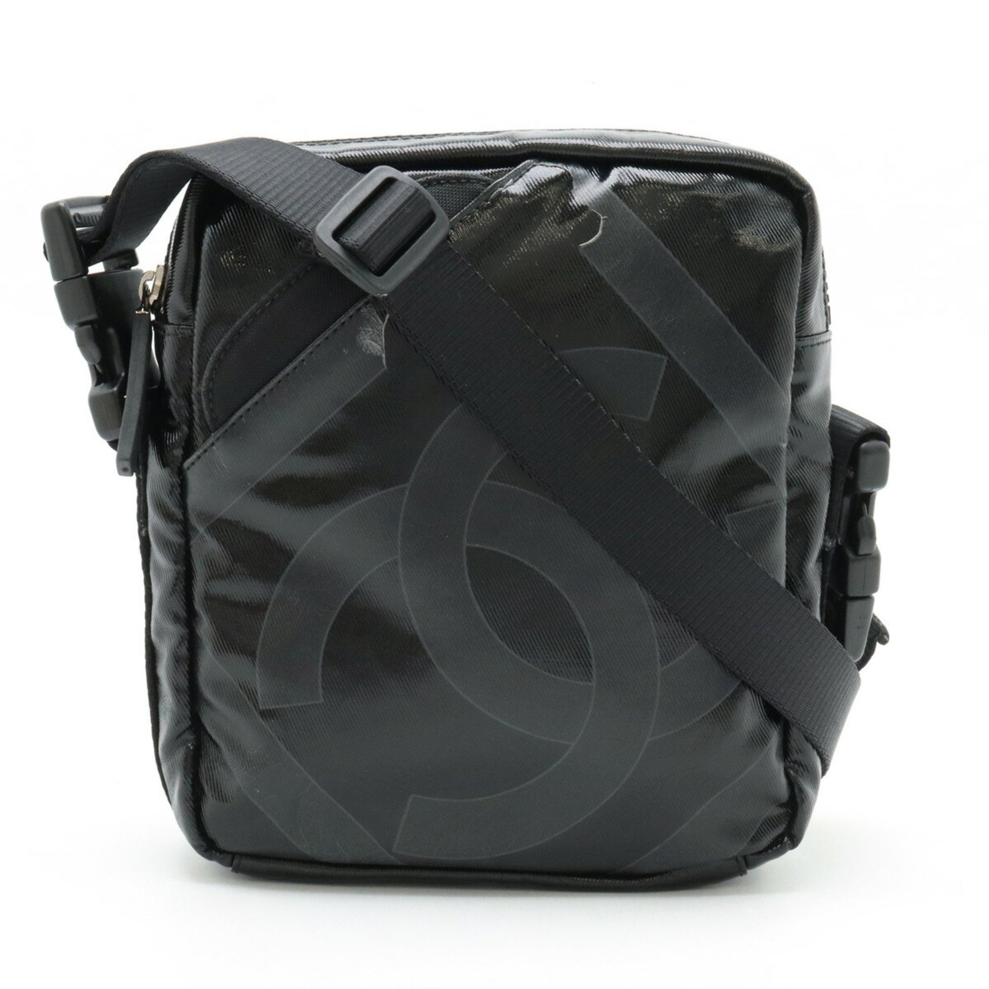 Chanel Sport line Black Canvas Shoulder Bag