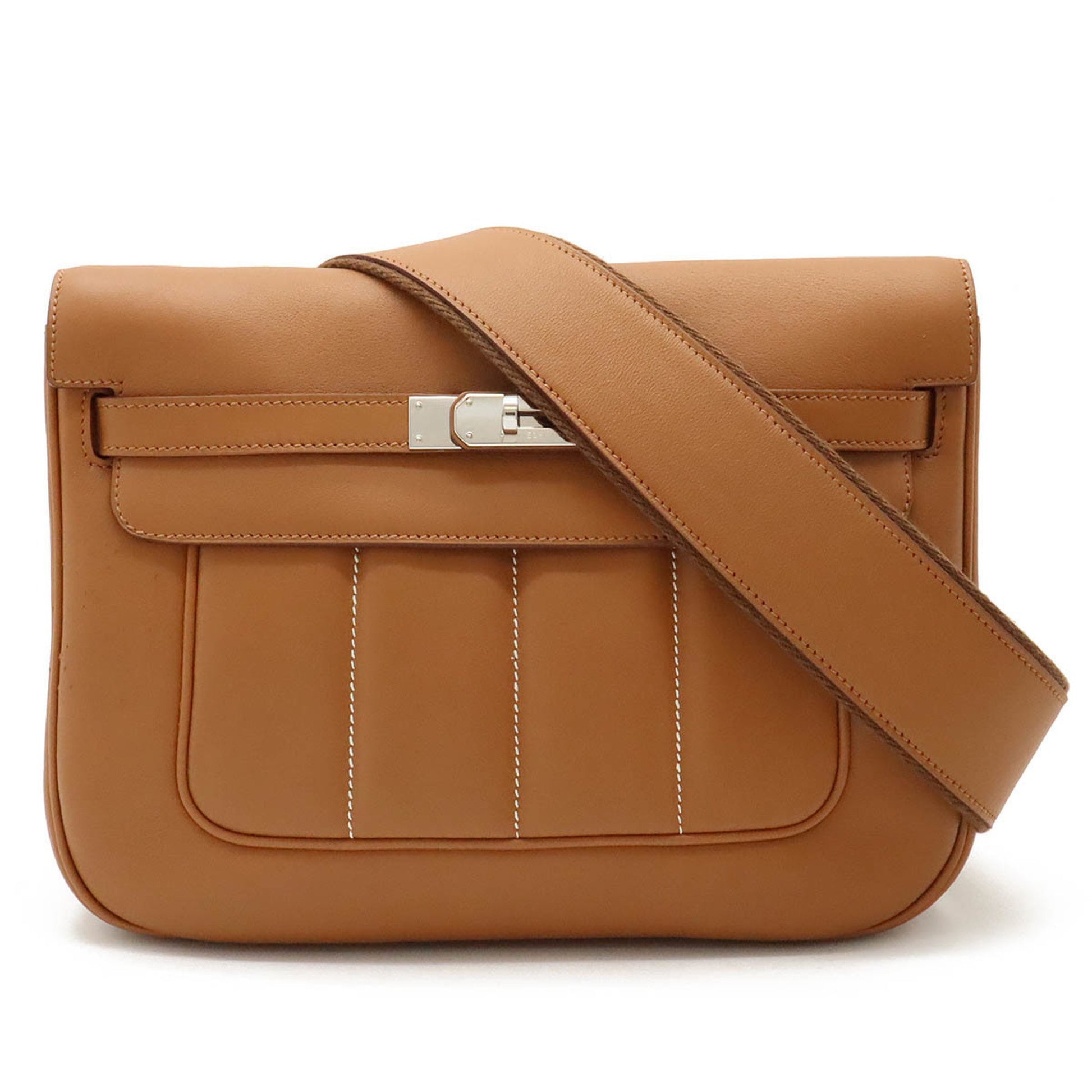 Hermès Berline Brown Leather Shoulder Bag