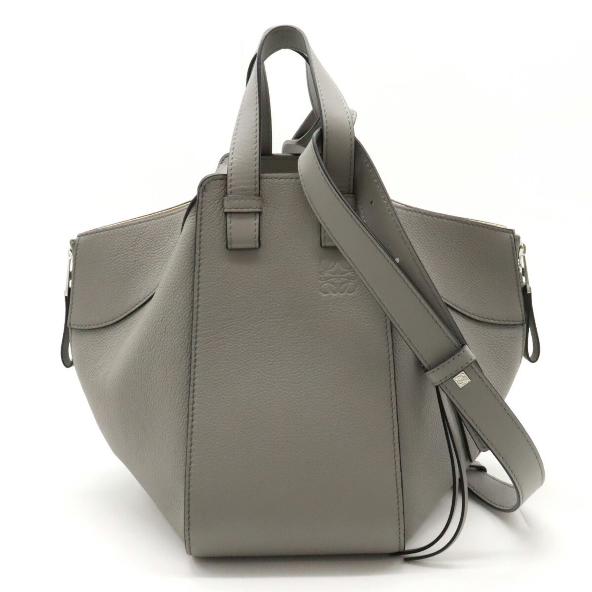 Loewe Hammock Grey Leather Handbag 