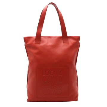 Loewe Anagram Red Leather Tote Bag