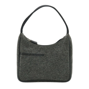 Prada Grey Wool Handbag 