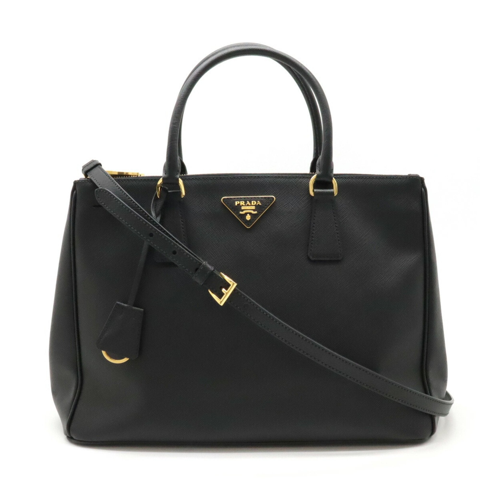 Prada Galleria Black Leather Handbag 