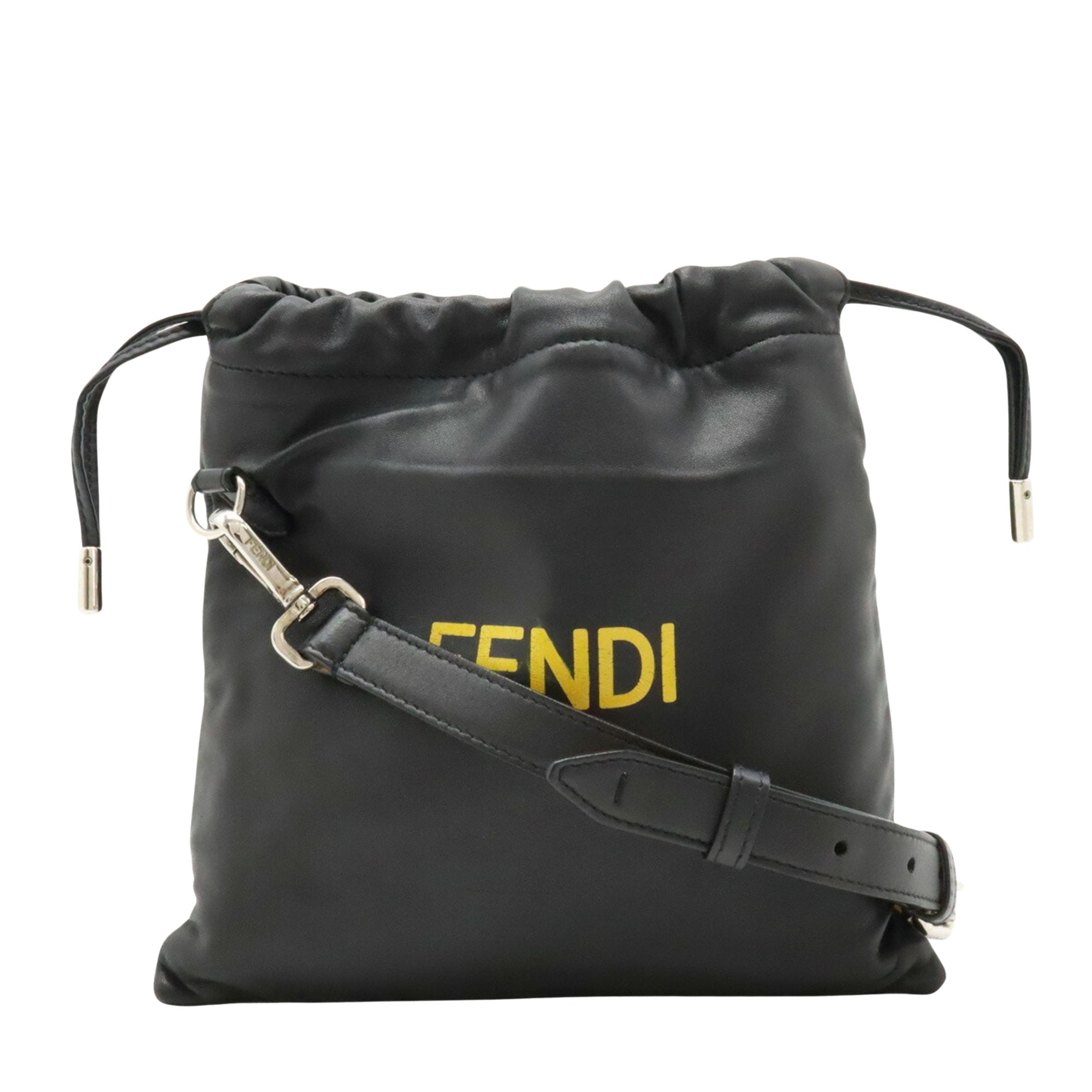 Fendi Fendi Black Leather Shoulder Bag