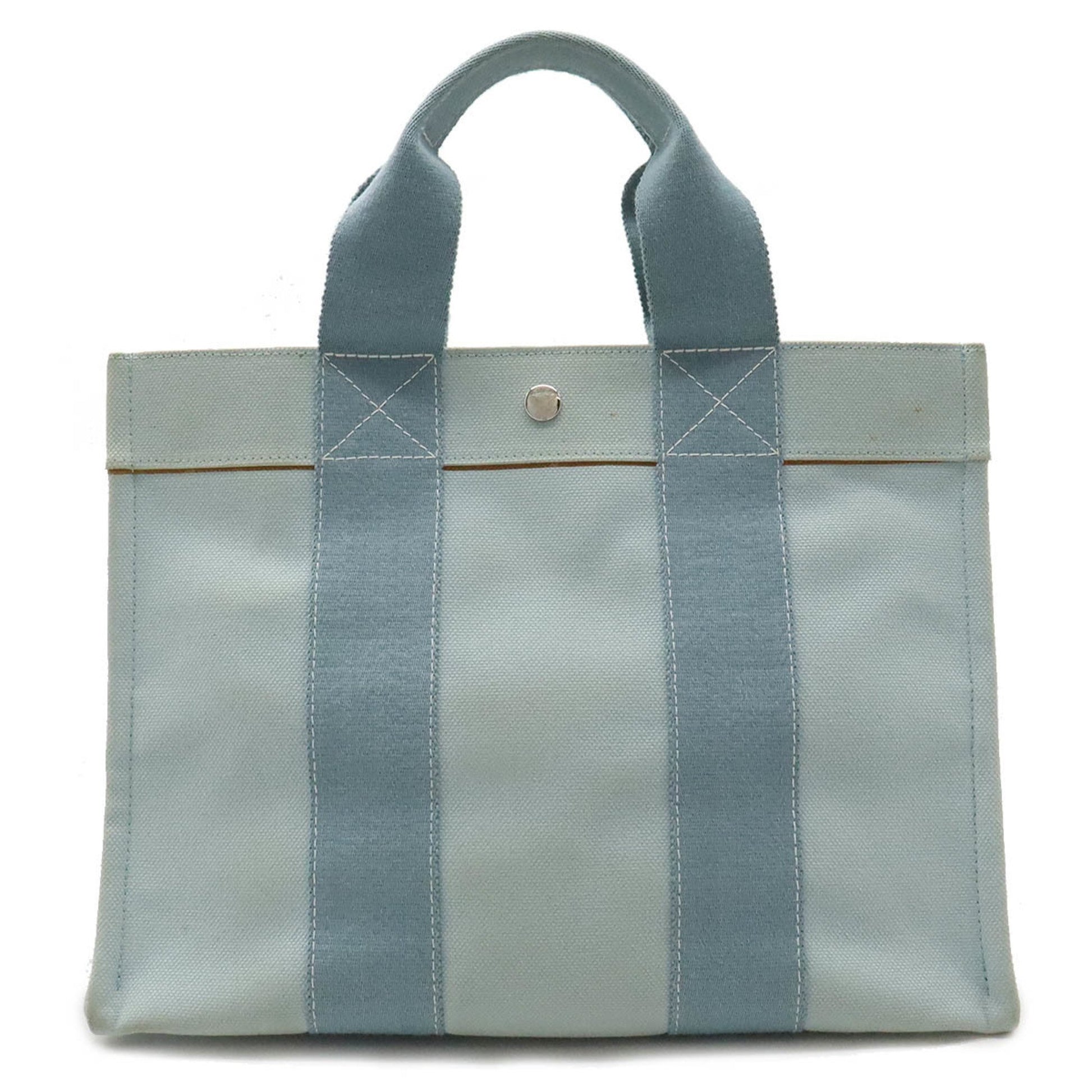 Hermès Bora Bora Blue Canvas Tote Bag