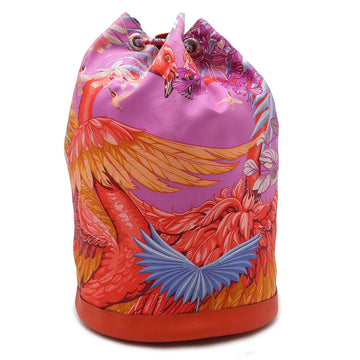 Hermès Soie Cool Multicolour Exotic Leathers Backpack Bag